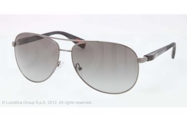 Image of Prada PS51OS Sunglasses 7CQ3M1-62 - Gunmetal Demi Shiny Frame, Gray Gradient Lenses