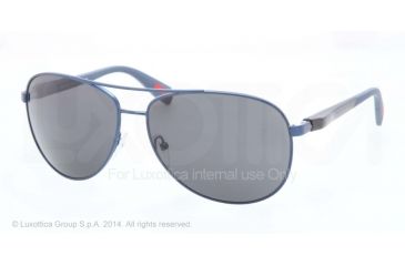 Image of Prada PS51OS Sunglasses ACC1A1-62 - Blue Demishiny Frame, Grey Lenses