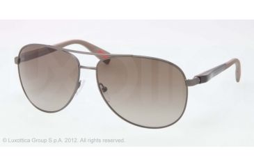 Image of Prada PS51OS Sunglasses DG11X1-62 - Gunmetal Frame, Brown Gradient Lenses