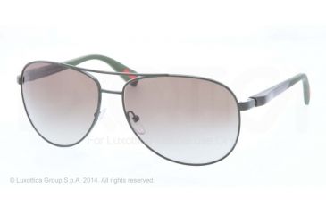 Image of Prada PS51OS Sunglasses ROV4M1-62 - Military Green Demi Shiny Frame, Green Gradient Lenses