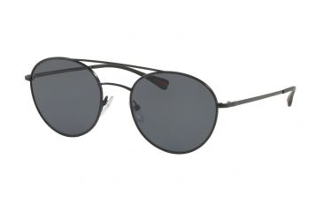 Image of Prada PS51SS Single Vision Prescription Sunglasses PS51SS-1BO5Z1-51 - Lens Diameter 51 mm, Frame Color Matte Black