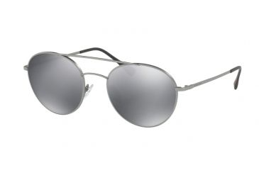 Image of Prada PS51SS Single Vision Prescription Sunglasses PS51SS-7CQ5L0-54 - Lens Diameter 54 mm, Frame Color Matte Gunmetal
