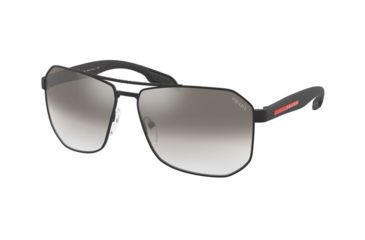 Image of Prada PS51VS Sunglasses 1BO5O0-59 - , Gradient Grey Mirror Silver Lenses