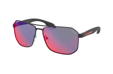 Image of Prada PS51VS Sunglasses DG09Q1-59 - , Dark Grey Mirror Blue/red Lenses