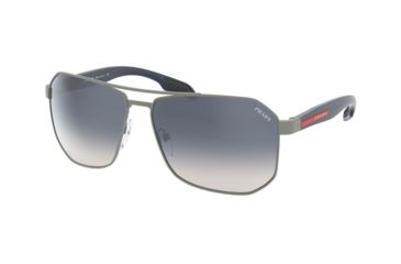 Image of Prada PS51VS Sunglasses DG11J0-59 - , Grad Light Blue Mirror Silver Lenses
