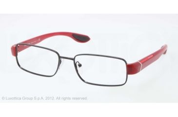 Image of Prada PS52EV Progressive Prescription Eyeglasses 7AX1O1-52 - Black Frame