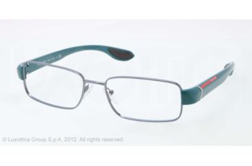Image of Prada PS52EV Progressive Prescription Eyeglasses ABG1O1-52 - Azure Frame