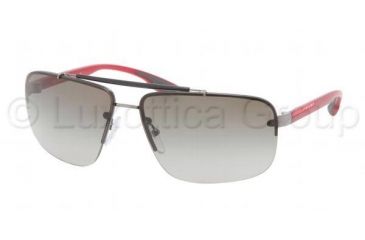 Image of Prada PS52OS Sunglasses 5AV3M1-6413 - Gunmetal Frame, Gray Gradient Lenses