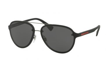 Image of Prada PS52SS Single Vision Prescription Sunglasses PS52SS-DG05S0-58 - Lens Diameter 58 mm, Frame Color Black
