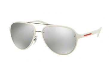 Image of Prada PS52SS Single Vision Prescription Sunglasses PS52SS-TWK2B0-58 - Lens Diameter 58 mm, Frame Color White