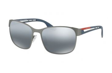 Image of Prada PS52TS Bifocal Prescription Sunglasses, 59mm, Gunmetal Rubber, PS52TS-DG12F2-59-BI