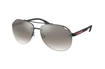 Image of Prada PS52VS Sunglasses 1BO5O0-61 - , Gradient Grey Mirror Silver Lenses