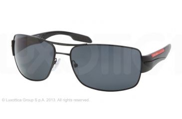 Image of Prada PS53NS Progressive Prescription Sunglasses PS53NS-1BO5Z1-65 - Lens Diameter 65 mm, Lens Diameter 65 mm, Frame Color Demi-Shiny Black