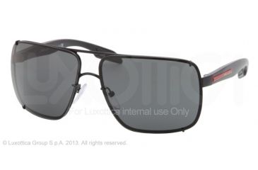 Image of Prada PS53OS Single Vision Prescription Sunglasses PS53OS-1BO1A1-63 - Lens Diameter 63 mm, Frame Color Black Demi Shiny