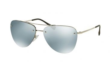 Image of Prada PS53RS Single Vision Prescription Sunglasses PS53RS-1BC5K2-57 - Lens Diameter 57 mm, Frame Color Silver