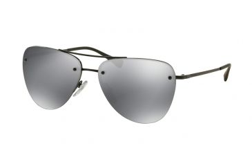 Image of Prada PS53RS Single Vision Prescription Sunglasses PS53RS-7AX5L0-57 - Lens Diameter 57 mm, Frame Color Black