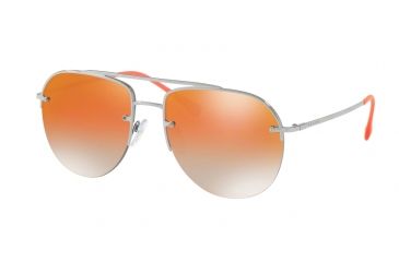 Image of Prada PS53SS Single Vision Prescription Sunglasses PS53SS-5AV6U0-59 - Lens Diameter 59 mm, Frame Color Gunmetal
