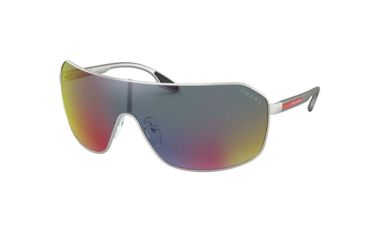 Image of Prada PS53VS Sunglasses 1AP9Q1-37 - , Dark Grey Mirror Blue/red Lenses