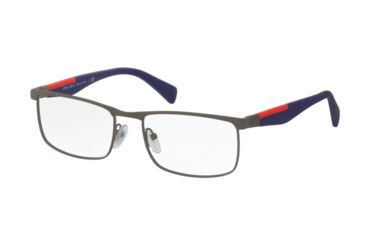 Image of Prada PS54FV Eyeglass Frames UR41O1-53 - Brown Rubber Frame