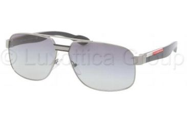 Image of Prada PS54MS Sunglasses 5AV3M1-5913 - Gunmetal Gray Gradient