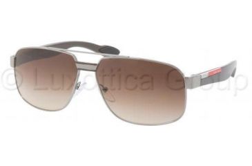 Image of Prada PS54MS Sunglasses 5AV6S1-5913 - Gunmetal Brown Gradient