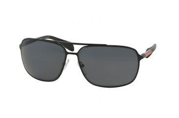 Image of Prada PS54OS Bifocal Prescription Sunglasses PS54OS-1BO5Z1-64 - Lens Diameter 64 mm, Lens Diameter 64 mm, Frame Color Demi-Shiny Black