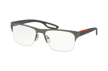 Image of Prada PS55FV Eyeglass Frames DG11O1-56 - Gunmetal Rubber Frame