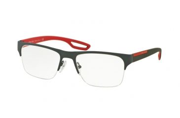 Image of Prada PS55FV Eyeglass Frames UFI1O1-56 - Green Rubber Frame