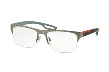 Image of Prada PS55FV Eyeglass Frames UFJ1O1-54 - Gunmetal Rubber Frame