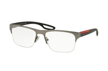 Image of Prada PS55FV Eyeglass Frames UFK1O1-54 - Gunmetal Rubber Frame