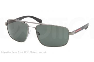 Image of Prada PS55NS Single Vision Prescription Sunglasses PS55NS-5AV3O1-60 - Lens Diameter 60 mm, Frame Color Gunmetal
