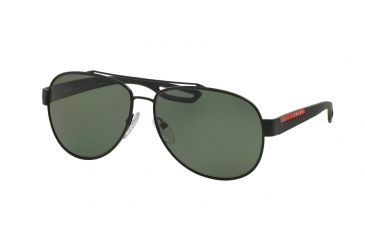 Image of Prada PS55QS Bifocal Prescription Sunglasses PS55QS-DG05X1-59 - Lens Diameter 59 mm, Frame Color Black Rubber