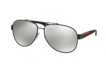 Image of Prada PS55QS Bifocal Prescription Sunglasses PS55QS-TIG2B0-62 - Lens Diameter 62 mm, Frame Color Grey Rubber