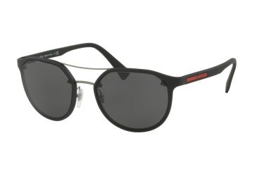 Image of Prada PS55SS Progressive Prescription Sunglasses PS55SS-DG05S0-53 - Lens Diameter 53 mm, Frame Color Black
