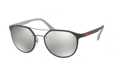 Image of Prada PS55SS Progressive Prescription Sunglasses PS55SS-VIM2B0-53 - Lens Diameter 53 mm, Frame Color Dark Grey/light Grey