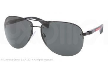 Image of Prada PS 56MS 65 PS56MS Single Vision Prescription Sunglasses PS56MS-1BO1A1-62 - Lens Diameter 62 mm, Frame Color Black Demi Shiny