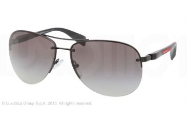 Image of Prada PS 56MS 65 PS56MS Single Vision Prescription Sunglasses PS56MS-1BO3M1-62 - Lens Diameter 62 mm, Frame Color Demi-Shiny Black