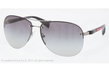 Image of Prada PS 56MS 65 PS56MS Single Vision Prescription Sunglasses PS56MS-5AV3M1-62 - Lens Diameter 62 mm, Frame Color Gunmetal