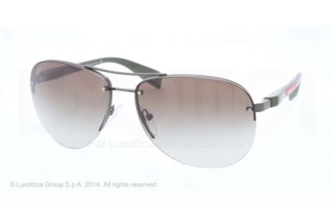 Image of Prada PS 56MS 65 PS56MS Single Vision Prescription Sunglasses PS56MS-ROV4M1-65 - Lens Diameter 65 mm, Frame Color Military Green Demi Shiny