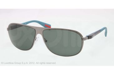 Image of Prada PS56OS Progressive Prescription Sunglasses PS56OS-75S3O1-62 - Lens Diameter 62 mm, Lens Diameter 62 mm, Frame Color Brushed Gunmetal