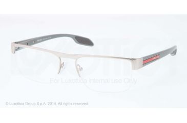 Image of Prada PS57EV Eyeglass Frames 1AP1O1-51 - Silver Demi Shiny Frame