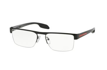 Image of Prada PS57EV Eyeglass Frames 7AX1O1-53 - Black Frame