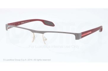 Image of Prada PS57EV Eyeglass Frames QE71O1-51 - Gold/grey Demi Shiny Frame