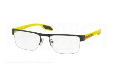 Image of Prada PS57EV Eyeglass Frames TIG1O1-51 - Grey Rubber Frame