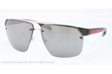 Image of Prada PS57OS Single Vision Prescription Sunglasses PS57OS-1AP7W1-64 - Lens Diameter 64 mm, Frame Color Steel