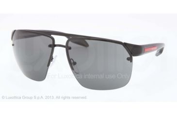 Image of Prada PS57OS Single Vision Prescription Sunglasses PS57OS-1BO1A1-64 - Lens Diameter 64 mm, Frame Color Black Demi Shiny