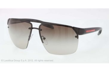 Image of Prada PS57OS Single Vision Prescription Sunglasses PS57OS-1BO4M1-64 - Lens Diameter 64 mm, Frame Color Black Demi Shiny