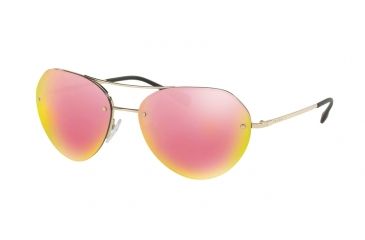Image of Prada PS57RS Bifocal Prescription Sunglasses PS57RS-ZVN5L2-59 - Lens Diameter 59 mm, Frame Color Pale Gold