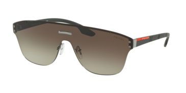 Image of Prada PS57TS Sunglasses 295295-43 - Gunmetal Frame, Green Gradient Lenses