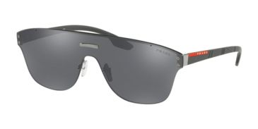 Image of Prada PS57TS Sunglasses 7W17W1-43 - Gunmetal Frame, Grey Mirror Silver Lenses